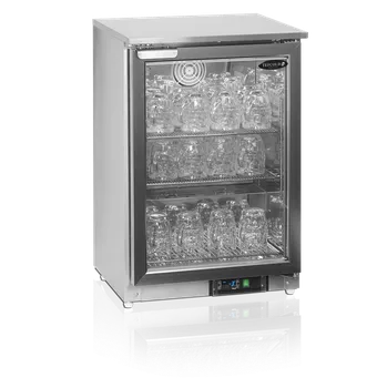 Mraznička TEFCOLD Mrazicí skříň | GF 200 VSG | pro chlazení a mrazení sklenic – 79 l – nerez