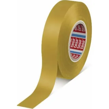 Lepicí páska Izolační páska Tesa Premium, žlutá, 19 mm x 33 m