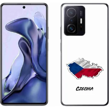 Pouzdro na mobilní telefon Gelový kryt mmCase na Xiaomi 11T - Czechia bílé pozadí