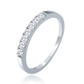 Prsten MINET Elegantní stříbrný prsten s bílými zirkony vel. 48