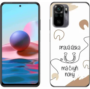 Pouzdro na mobilní telefon Gelový kryt mmCase na Xiaomi Redmi Note 10S - koňský motiv bílé pozadí