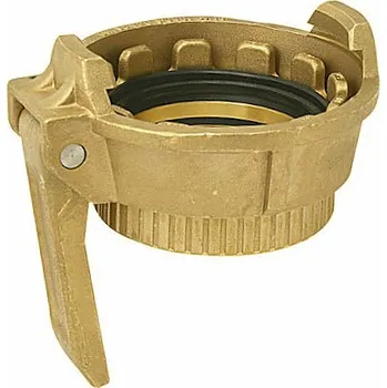 Příslušenství pro vzduchotechniku Rychlospojka&nbsp;TANKWAGON DIN 28450, DN100 G4"vni, mosaz, s těsněním z NBR KOVAZ MK100MS