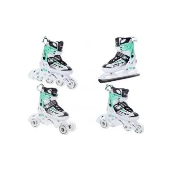 Zimní brusle Raven Profession 4v1 white/mint EU 28-31 brusle + DÁREK DLE VÝBĚRU!
