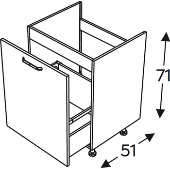 Kuchyňská skříňka Kuchyňská skříňka Mono M DZCSS60