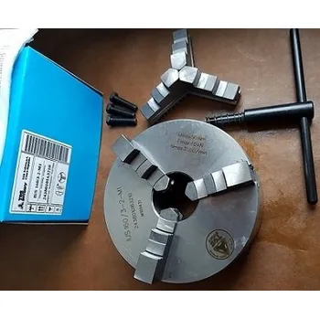 Sklíčidlo Univerzální samostředící sklíčidlo IUS 80/3-2M1, ČSN 243801 (TOS Svitavy, ČSN 243801. Standartní přesnost. Obsah balení: Samostředící sklíčidlo, tvrdé vnější čelisti SCV, tvrdé vnitřní čelisti SCN, utahovací klíč, šrouby pro upevnění příruby. Originální b