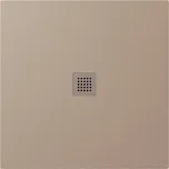 Polysan Polysan, TRENECA sprchová vanička z litého mramoru s možností úpravy rozměru 90x90cm, béžová matná, 84300.81