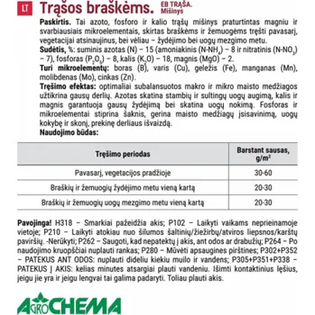 Hnojivo Agrochema hnojivo na jahody a ostružiny, 1 kg