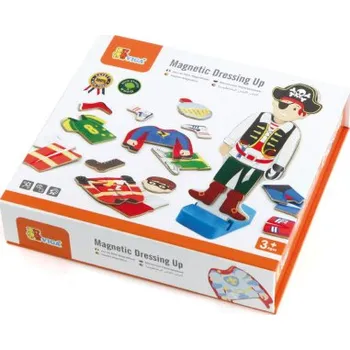 Dřevěná hračka Viga Dřevěné magnetické oblékání kluk