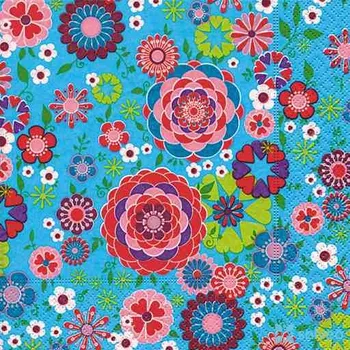 Papírový ubrousek Ubrousky Flowerful 33 x 33 cm 20 ks