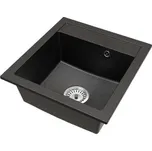 Granitový dřez BIG DON ČERNÁ s texturou ŽULY 52 x 49 x 21cm