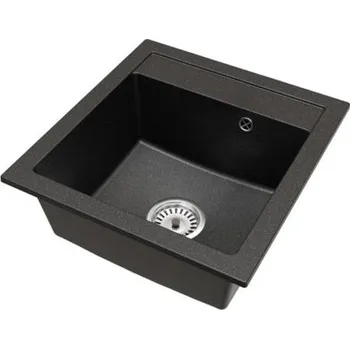 Granitový dřez Granitový dřez BIG DON ČERNÁ s texturou ŽULY 52 x 49 x 21cm
