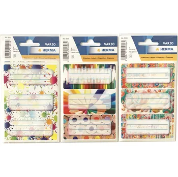 samolepka Samolepicí štítky na sešity 9ks