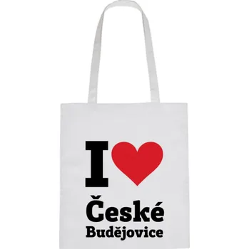 Plátěná taška - I love České Budějovice Černá