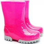 DEMAR TWISTER růžový brokát Dívčí holínky Velikost: 24-25