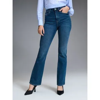 Dámské džíny Sinsay - Rozšířené džíny - námořnická modrá - 496BB-59J - 496BB-59J-34-1