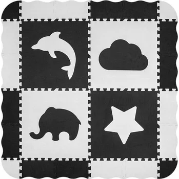 MILLY MALLY Pěnové puzzle podložka ohrádka Jolly 2x2 Grey Šedá