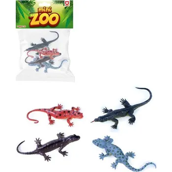 Zvířátko ještěrka set 4ks různé druhy v sáčku