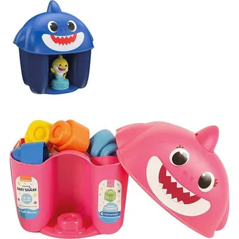 Hračka pro nejmenší Clementoni CLEMMY BabyShark kostky 6ks s figurkou v kyblíku pro miminko