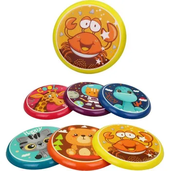 Hra na zahradu Házecí disk frisbee plastový talíř létající s obrázkem zvířátko 6 druhů