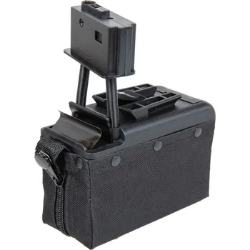 Krabicový zásobník pro M249 - černý, 2000bb, elektrický, A&K