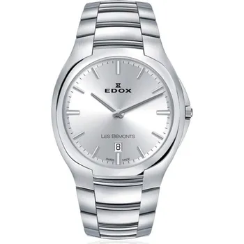 Hodinky EDOX Les Bémonts Ultra Slim Date Quartz 56003-3-AIN + 5 let záruka a dárek ZDARMA