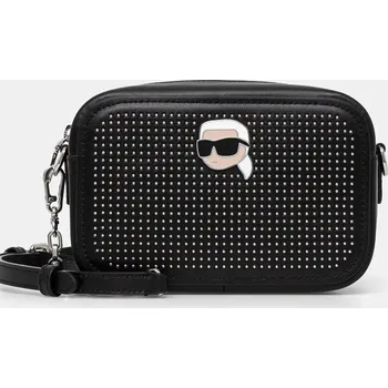 Kabelka Kožená kabelka Karl Lagerfeld 246W3028 černá 99X, vel. ONE SIZE