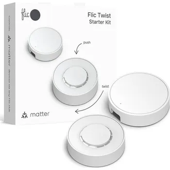 vypínač Flic Twist – startovací sada, bílá