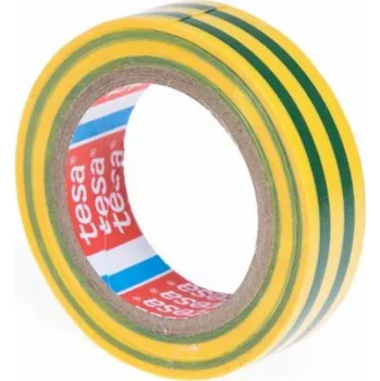 Lepicí páska Izolační páska Tesaflex 53988, zelená/žlutá 19 mm x 20 m