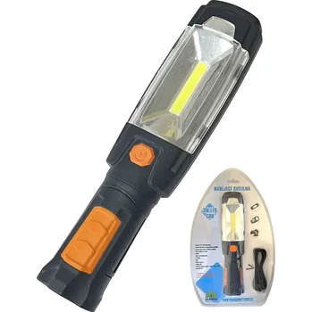 Svítilna Konnoc S-3212 3W LED COB+6 led nabíjecí pracovní svítilna 422089,01