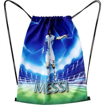 Dětský batoh Numberoplus Dětský fotbalový batoh vak zatahovací - Argentina - A3 Messi 10 Barva: vzor1