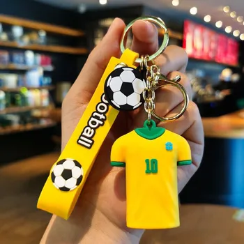 Numberoplus Fotbalová klíčenka silikonová football - Brazílie Neymar 10