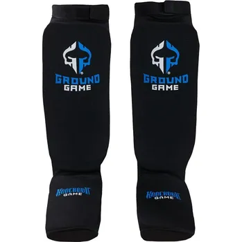 Chránič holeně pro bojový sport Chrániče holení Ground Game KNOCKOUT GAME - černé Velikost: XL