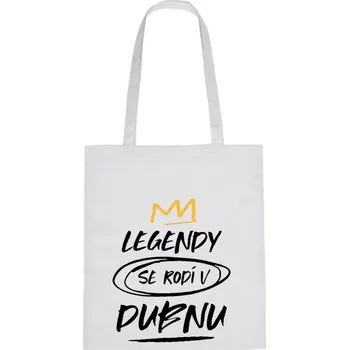 Nákupní taška Plátěná taška - Legendy se rodí v dubnu Růžová