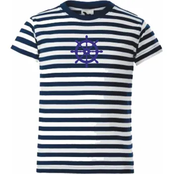 ON-DESIGN Dětské tričko s KORMIDLEM Velikost: 134 cm/8 let, Barva: modrý proužek