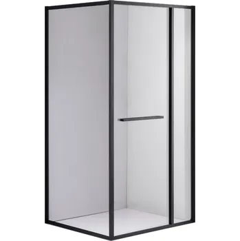 BPS-koupelny Obdélníkový sprchový kout HYD-OK-KA01 120x90 černá/transparent - bez vaničky