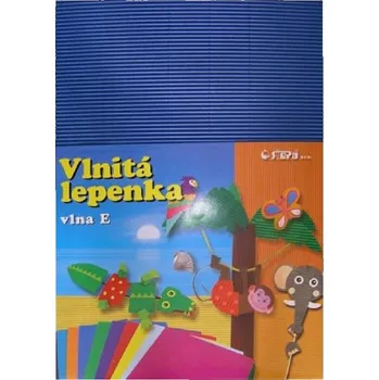 Karton Barevná vlnitá lepenka B4 10ks tmavě modrá