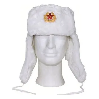 Pokrývka hlavy Ruská beranice - bílá, XS