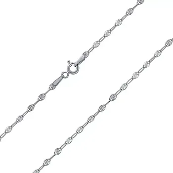 Šperk Stříbrný řetízek Sunburst se zdobenými očky 2 mm 40 cm