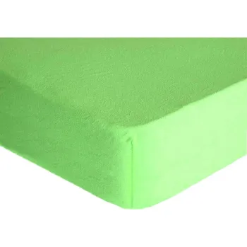 Prostěradlo froté 70x140cm světle zelené Premium - 70x140cm