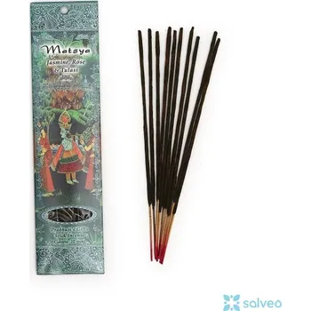 Vonná tyčinka Vonné tyčinky Matsya růže a jasmín Prabhujis 1 x 10 ks