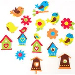 Samolepky pěnové 10 ptáčci