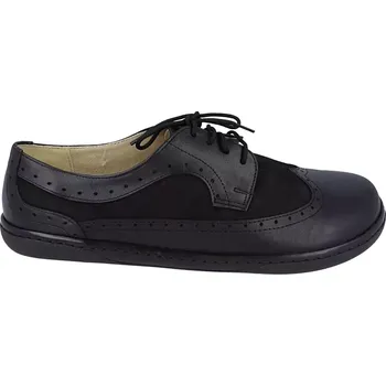 Dámské baleríny Barefoot kožené boty Mintaka - black 42