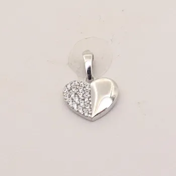 Přívěsek Zlatý přívěsek z bílého zlata srdce 2721LOTW