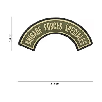 Nášivka Gumová nášivka 101 Inc znak Brigade Forces Speciales - olivová