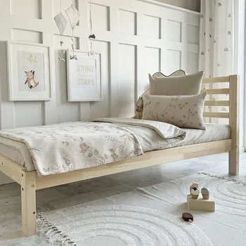 Dětská postýlka Jednolůžková postel Simple Fello 90 x 190 cm - přírodní