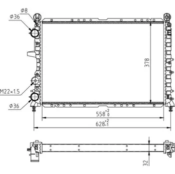 Chladič motoru Chladič, chlazení motoru HART 600 404