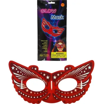 Karnevalový doplněk KARNEVAL Maska na obličej svítící ve tmě různé druhy (karnevalový doplněk)