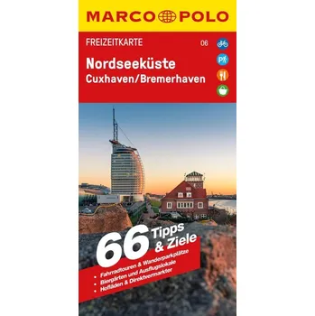 MARCO POLO Freizeitkarte 6 Nordseeküste, Cuxhaven, Bremerhaven 1:100.000
