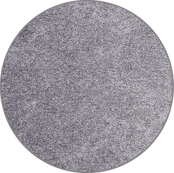 Koberec Kusový koberec Velur Ultra stříbrný kruh, 200x200 (průměr) kruh, šedá, ložnice, AladinWorld Expres - 1 rok na vrácení + DOPRAVA ZDARMA k Vám i zpět