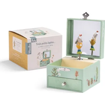 Hudební nástroj pro děti MOULIN ROTY Hudební skříňka Zajíček